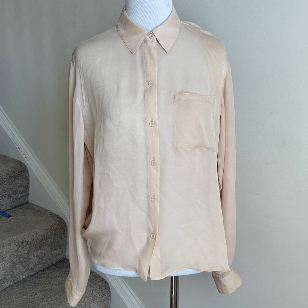 Chelsea Flower Open Back Silk Blouse